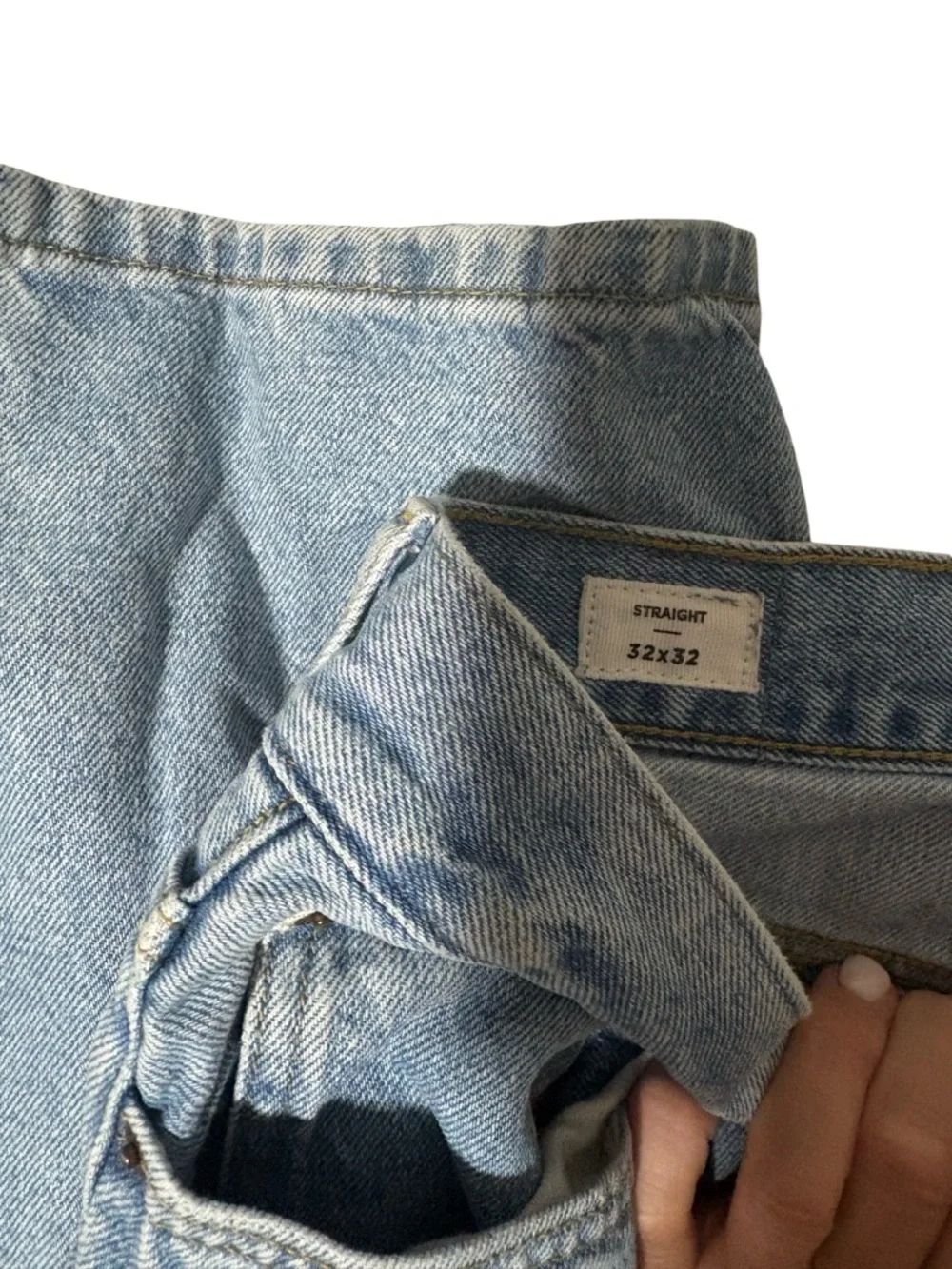 PacSun Men's Straight Fit Light Wash Denim Jeans Size 32x32 Button Fly
